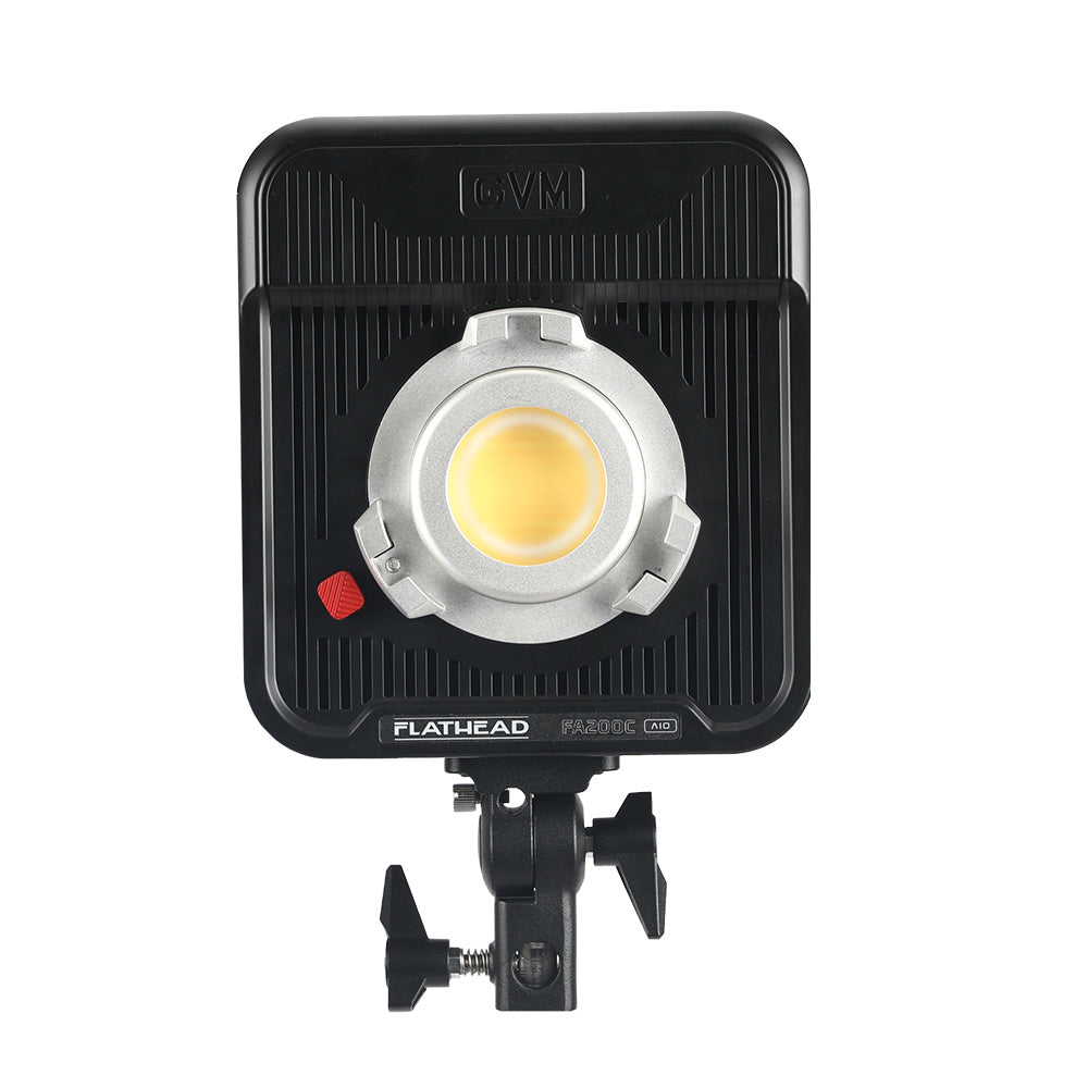 GVM FA200C AIO RGB LED Video Light – Portable Flathead Panel Light for Content Creators, Studio and Video Production - GVM