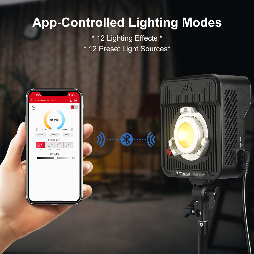 GVM FA300B AIO Light - Simple & Powerful for Photos & Videos - GVM