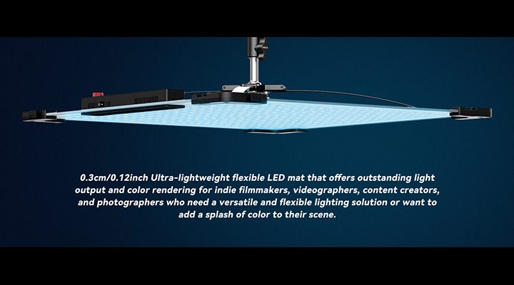 GVM-B200C Ultra-Thin Flexible LED Mat (0.12inch) | Versatile Lighting for Creative Content