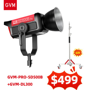 GVM PRO-SD500B 500W Bi-Color Monolight (V-mount & Mesh Bluetooth)(Includes 1 Free Stand $129.00) - GVM