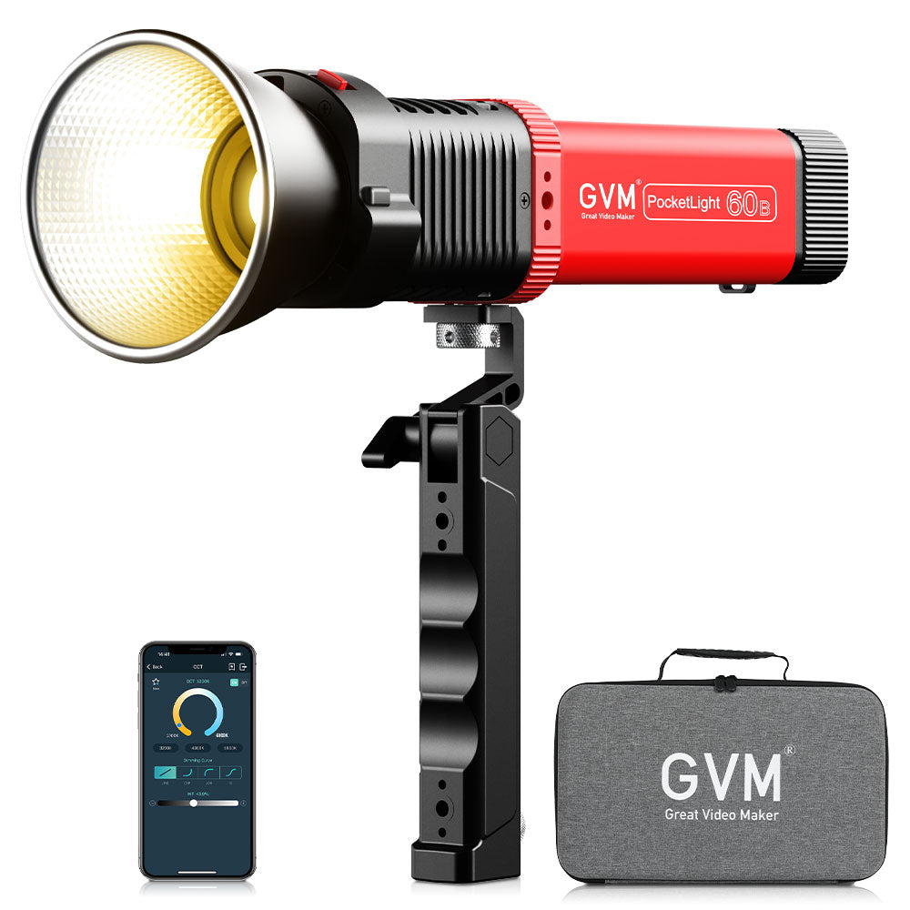 GVM PD60B 60W Hand-held LED Light Spotlights - GVM
