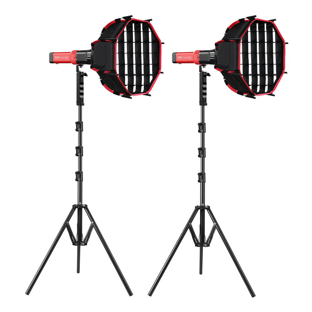 GVM PD60C RGB Pocket LED Monolight (2-Light Kit) - GVM