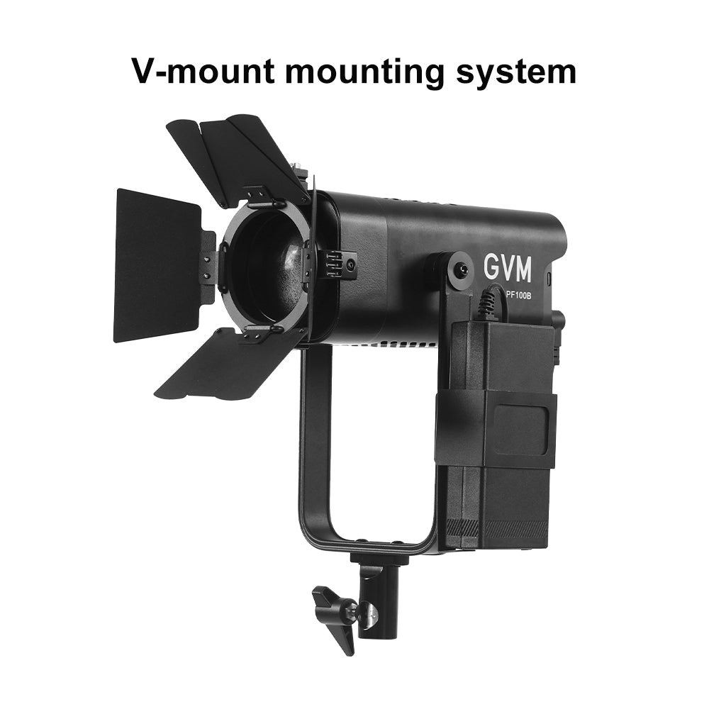 GVM PF100B 100W Compact Bi-Color Zoom Photography Light - GVM