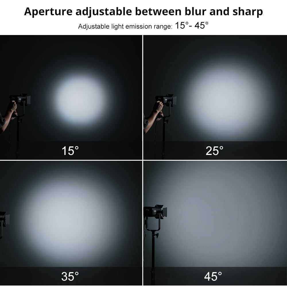 GVM PF100B 100W Compact Bi-Color Zoom Photography Light - GVM