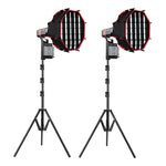 GVM PL60C RGB Pocket LED Monolight (2-Light Kit) - GVM