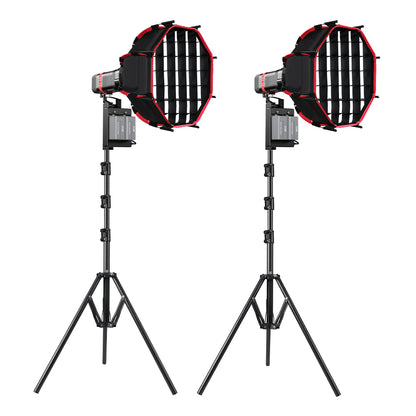 GVM PL60C RGB Pocket LED Monolight (2-Light Kit) - GVM