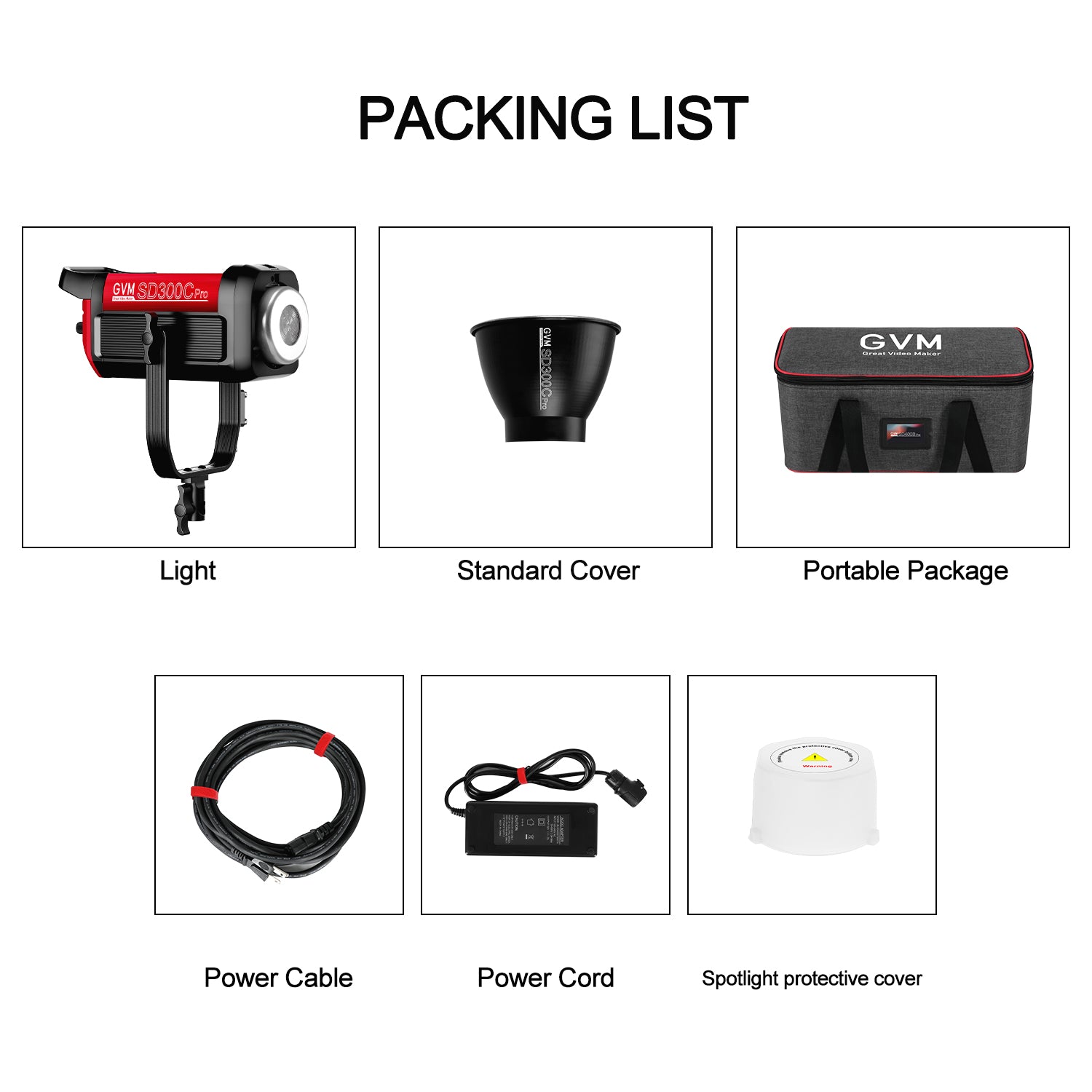 GVM PRO SD300C 300W High Power RGB&Bi-Color Monolight - GVM