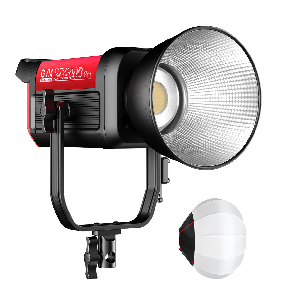 GVM PRO SD200B 200W Bi-Color Mesh Bluetooth Monolight(includes 1 free 26'' lantern softbox $99) - GVM