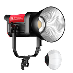 GVM PRO SD200B 200W Bi-Color Mesh Bluetooth Monolight(includes 1 free 26'' lantern softbox $99)