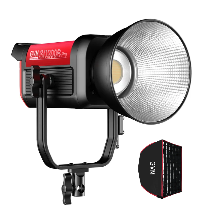 GVM PRO SD200B 200 W Bi-Color-Mesh-Bluetooth-Monolicht (einschließlich einer Laternen-Softbox im Wert von 99 $)