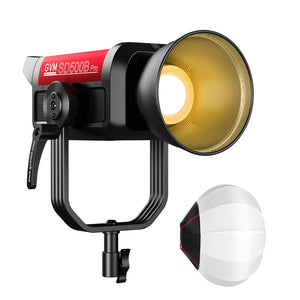 GVM PRO-SD500B 500W Bi-Color Monolight V-mount & Mesh Bluetooth (includes 1 free 26'' lantern softbox $99)