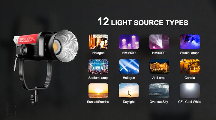 12 light source Types