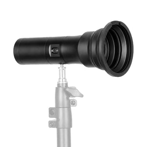 GVM PZ10C RGB Photography Flashlight - Portable LED Video Spotlight with 4 Colors & 20 GOBO Filters, Aluminum Sunset Lamp for Studio - GVM