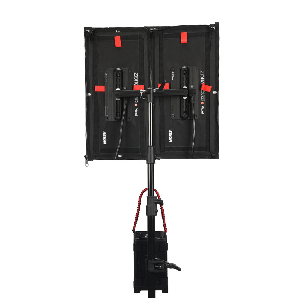 GVM RZ120C Zip Tile LED Light Mat – Portable Modular LED Panel for Film Production, Studio Setup and Content Creation Lighting - GVM