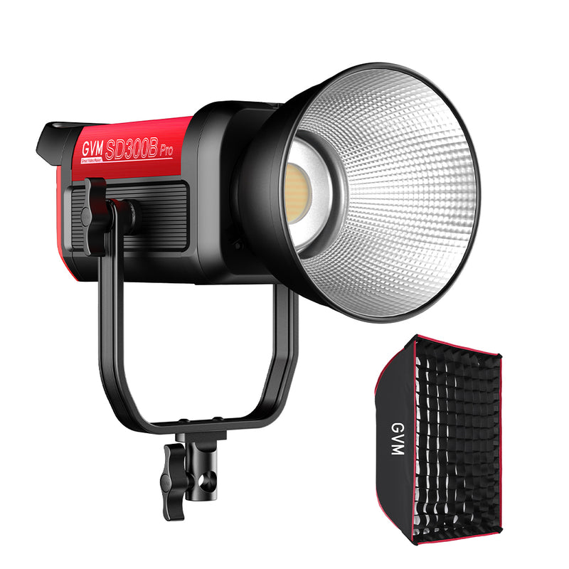 GVM PRO-SD300B 300W Bi-Color Monolight V-mount Mesh Bluetooth(Includes 1 Free 15.75''*15.75 Softbox $59)