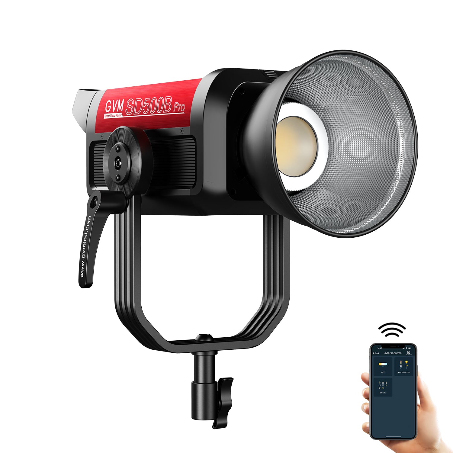 GVM PRO-SD500B 500W Bi-Color Monolight V-mount & Mesh Bluetooth（Includes 1 Free 15.74''*23.62''' Softbox $69.00）