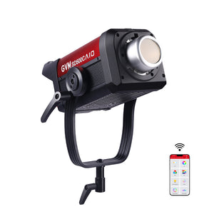GVM SD500C AIO 500W RGB LED Video Light for Filmmaking & Studio, App & DMX Control, High CRI, Adjustable Color Temperature - GVM