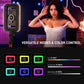 GVM TL-S4RGB-SET1 Portable Full-Color Magnetic LED Ring Light Selfie Stick Tripod