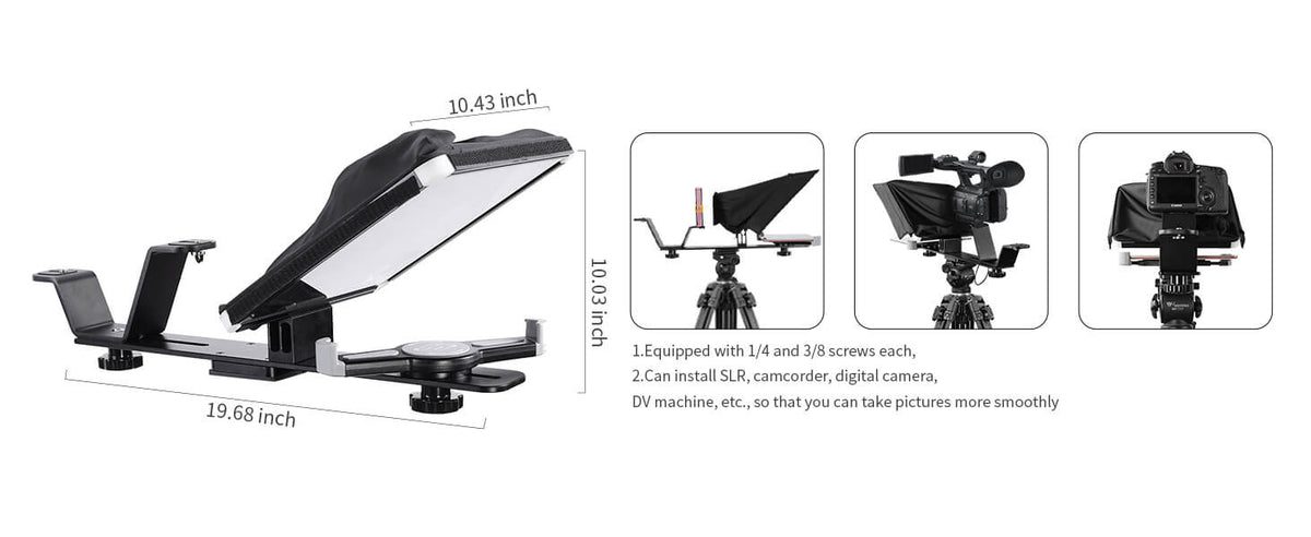Compact & Versatile Teleprompter