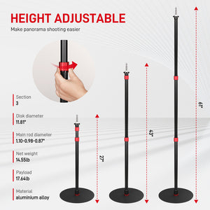 GVM Round Base Light Stand