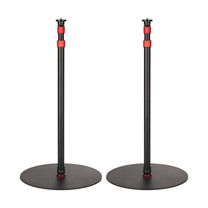 GVM YB2L200 Round Base Light Stand 2-Pack — 79.9" Weighted Floor Stand