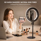 Anneau lumineux LED pliable GVM ZD-36C avec support de téléphone magnétique, lampe de bureau rechargeable pour TikTok, streaming et maquillage