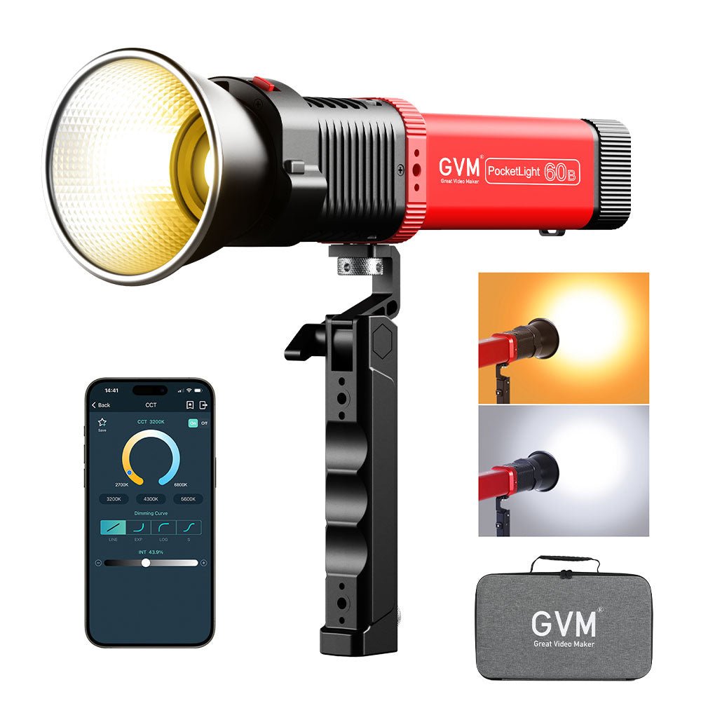 GVM PD60B 60W Hand-held LED Light Spotlights