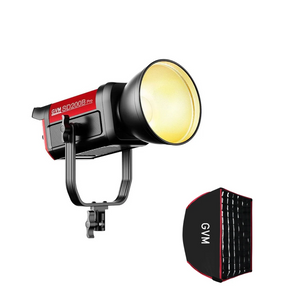 GVM PRO SD200B 200 W Bi-Color-Mesh-Bluetooth-Monolicht (einschließlich einer Laternen-Softbox im Wert von 99 $)