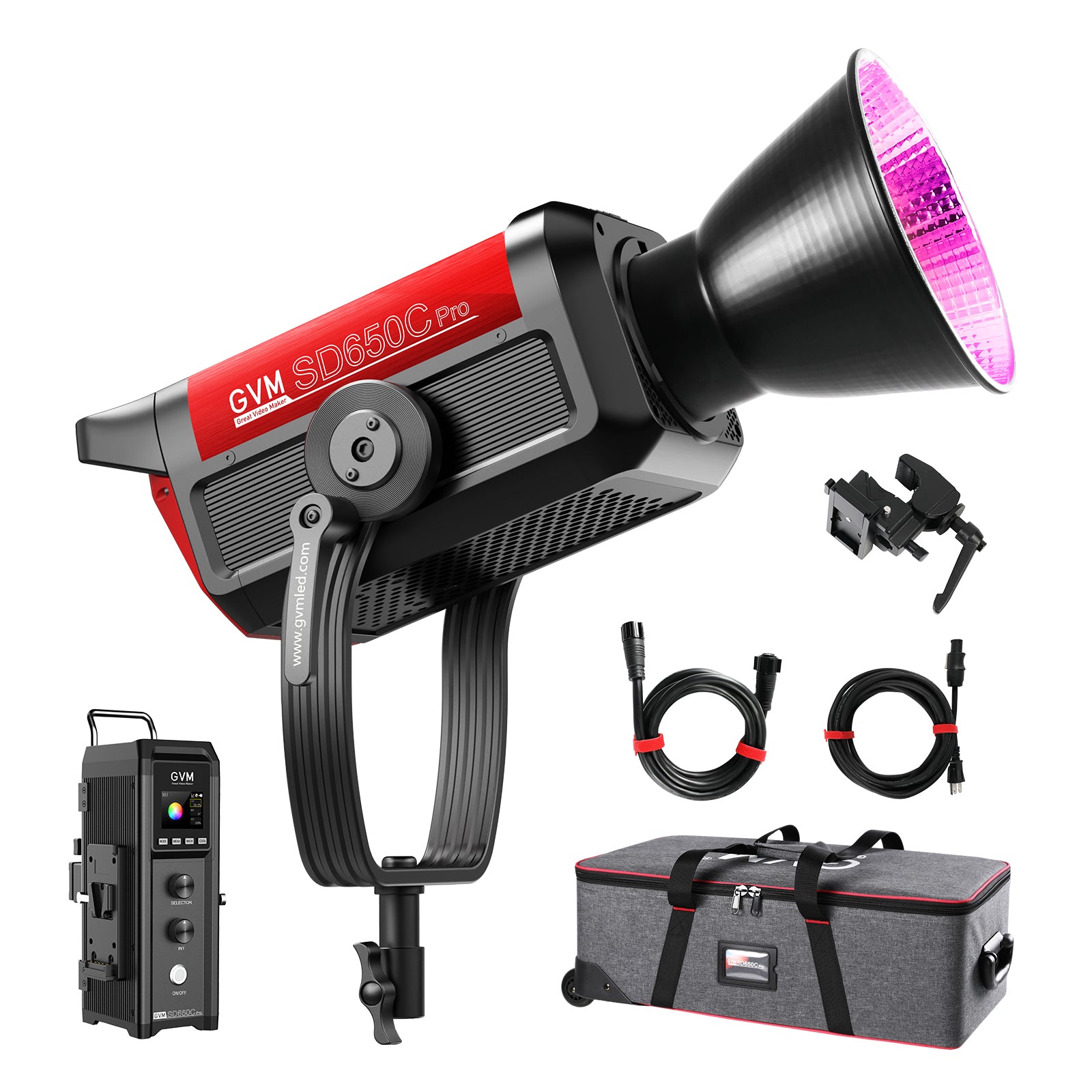 GVM PRO SD650C 650W High Power RGB&Bi-Color Led Movie Lights
