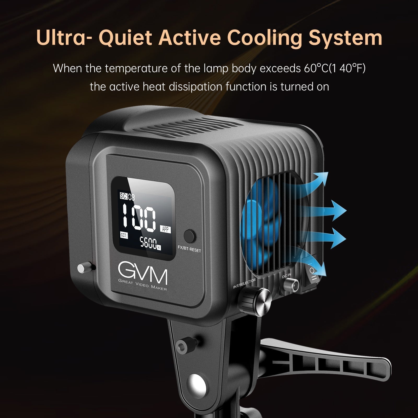 GVM SD80D 80w Bi - Color Outdoor Portable Spotlight（BOGO)(Only Jan 13th) - JIAN CHENG TECHNOLOGY INC.
