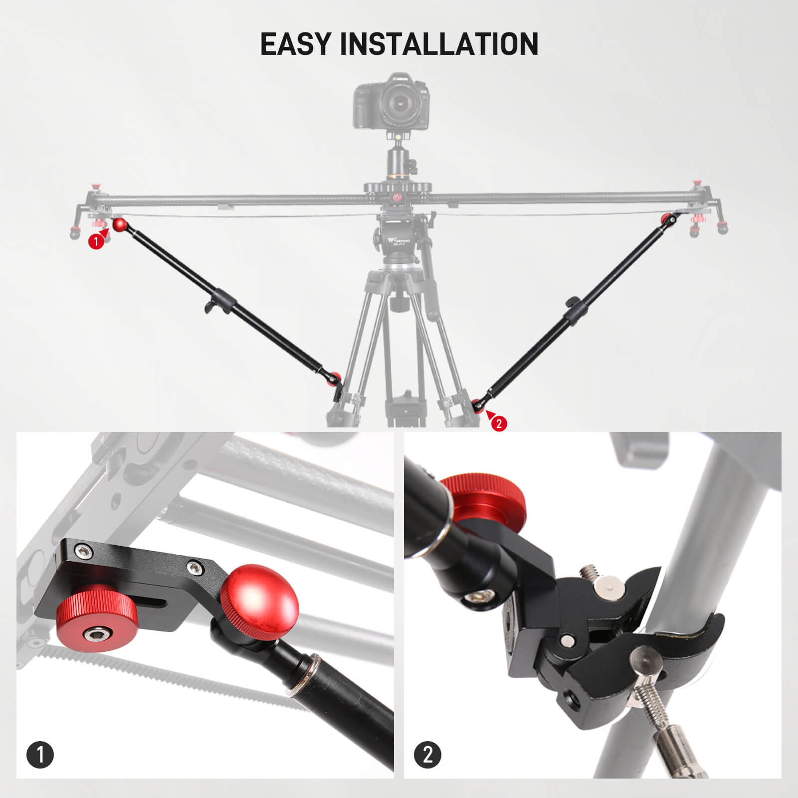 GVM-SSR (ST10) Support Arms for Camera Slider - GVM