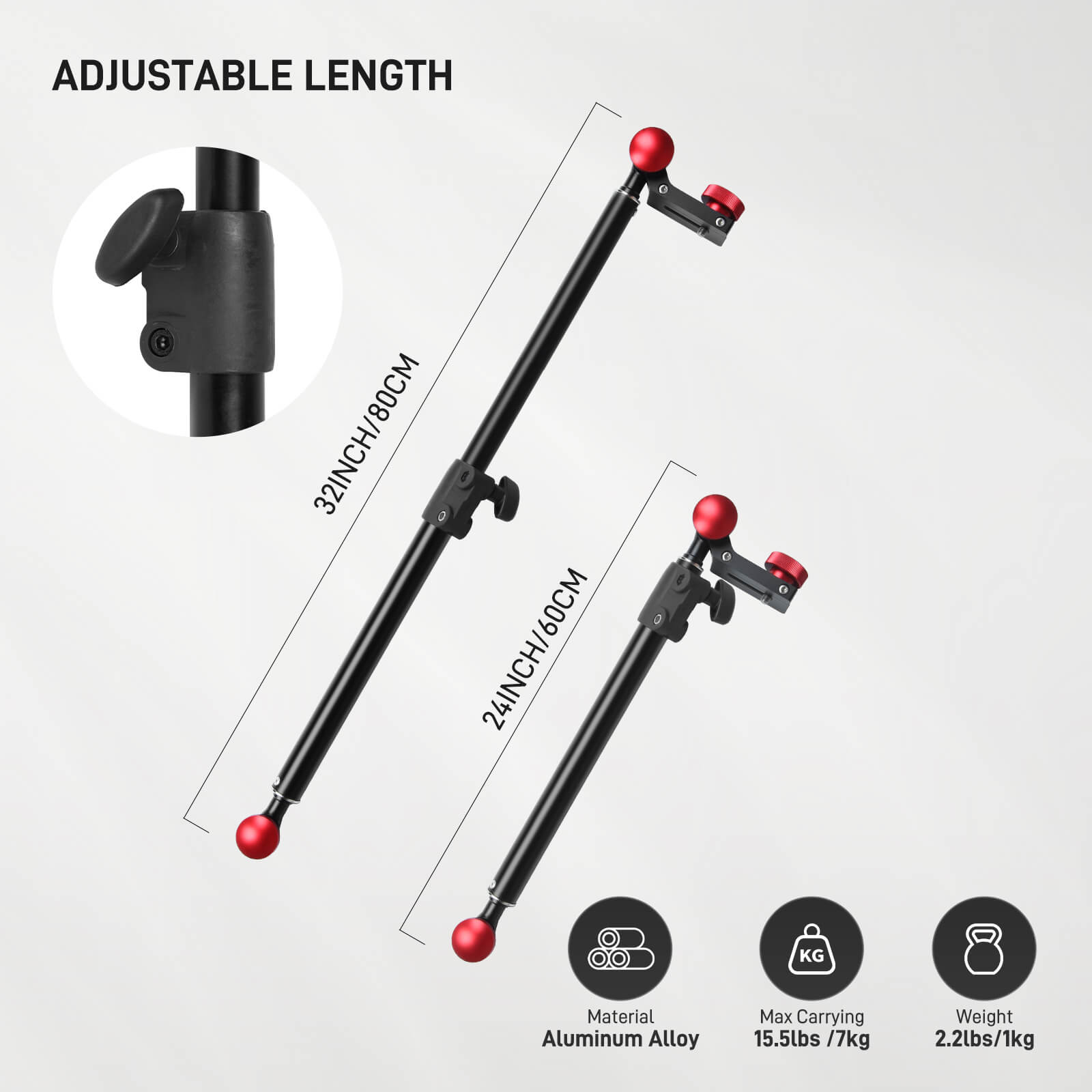 GVM-SSR (ST10) Support Arms for Camera Slider - GVM