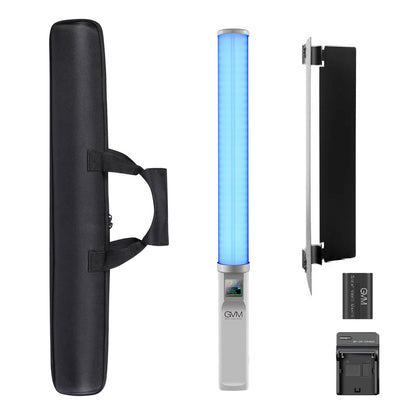 GVM-T20R 20W High Power RGB & Bi-Color Wand Light with barndoors(Buy 1 get 1 Free) - GVM