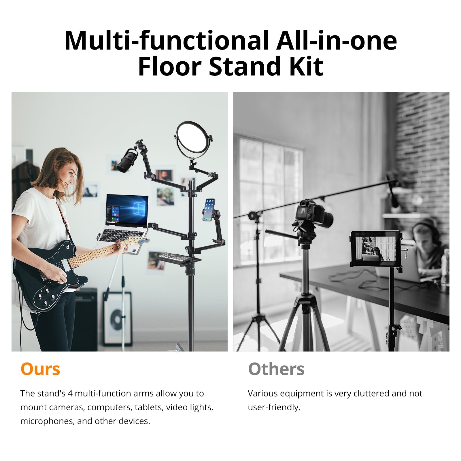 GVM-ZJ-Z2 Floor-standing Mobile Live Streaming Stand