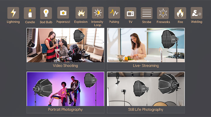 12 Scene Lighting Effects