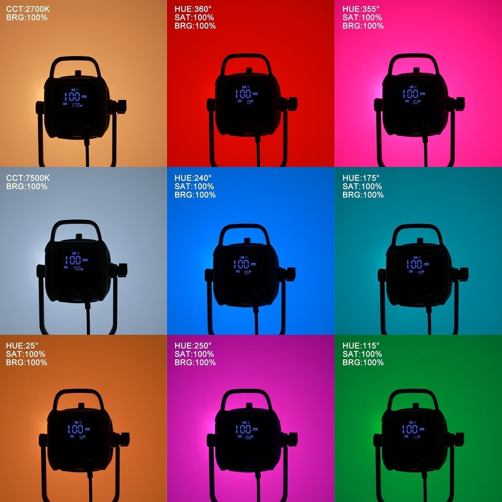 GVM 150W RGB/Bi-Color LED Video Light Kit with Lantern Softbox(Buy 1 G