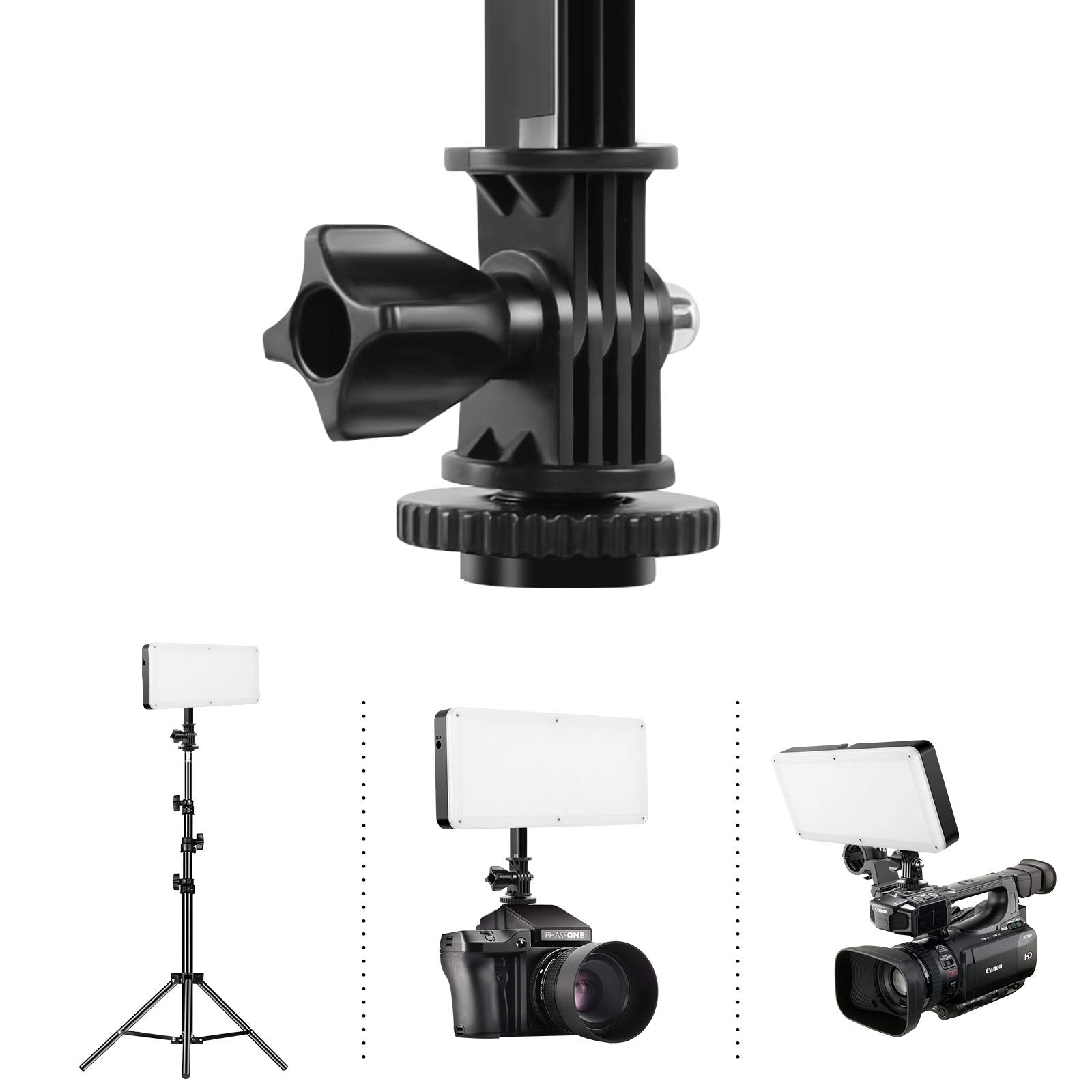 GVM 20W Bi-Color Video Light On-Camera Light (BOGO) - GVMLED