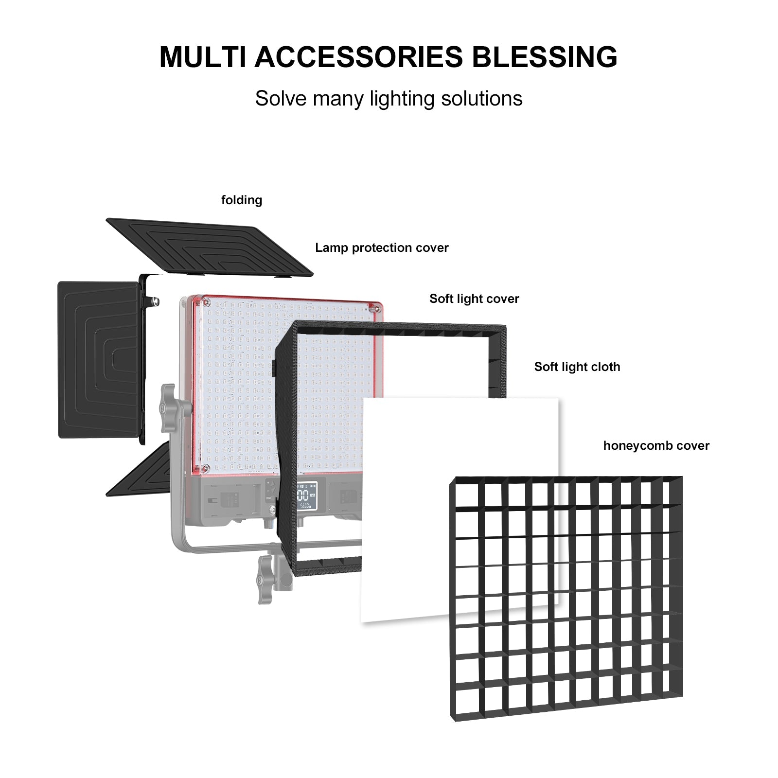 GVM 50SM Bi-color & RGB Double-sided Light Soft Panel LED Video Light - GVMLED