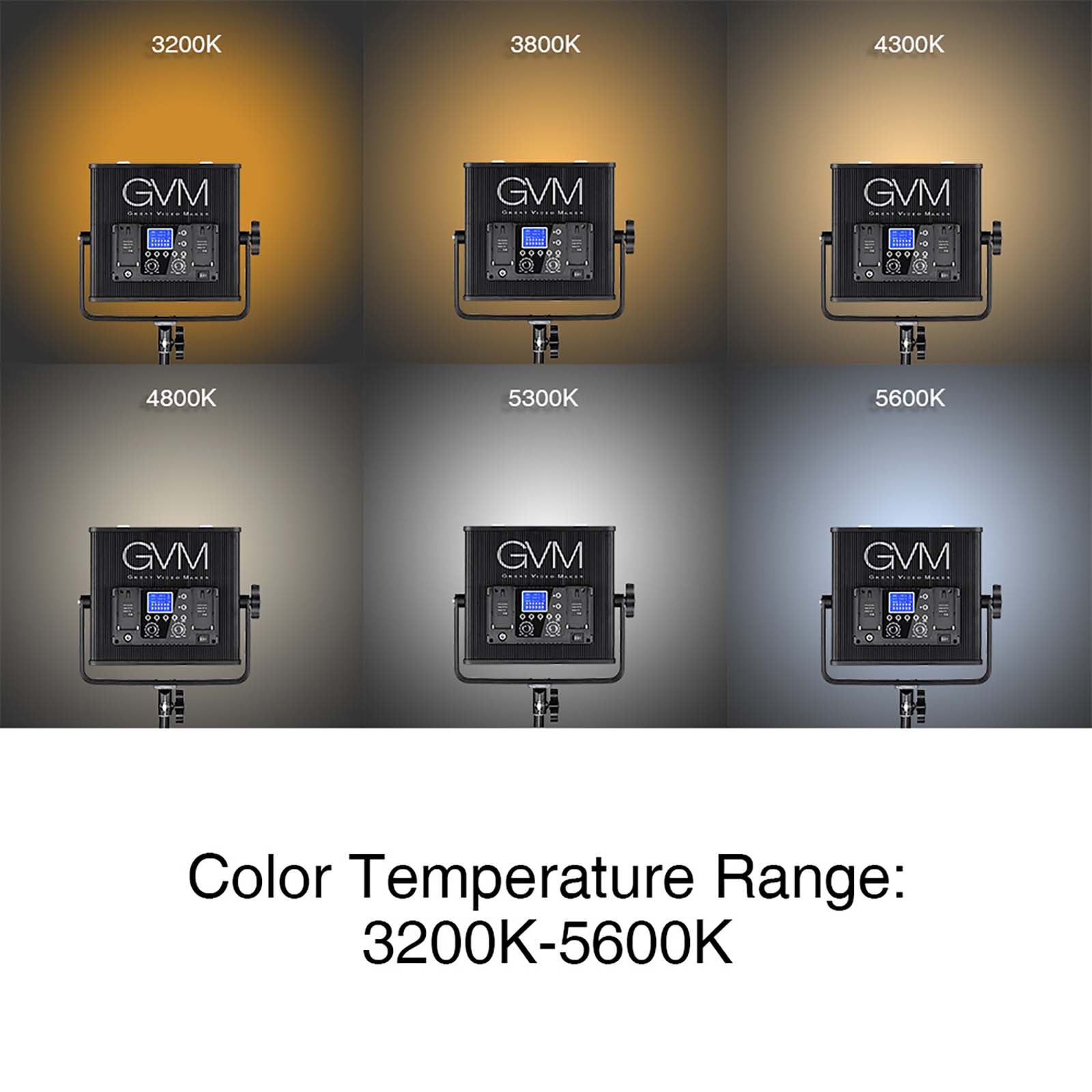 GVM-672S 40W High Beam High Brightness Bi-Color LED VIdeo Soft Light - GVMLED