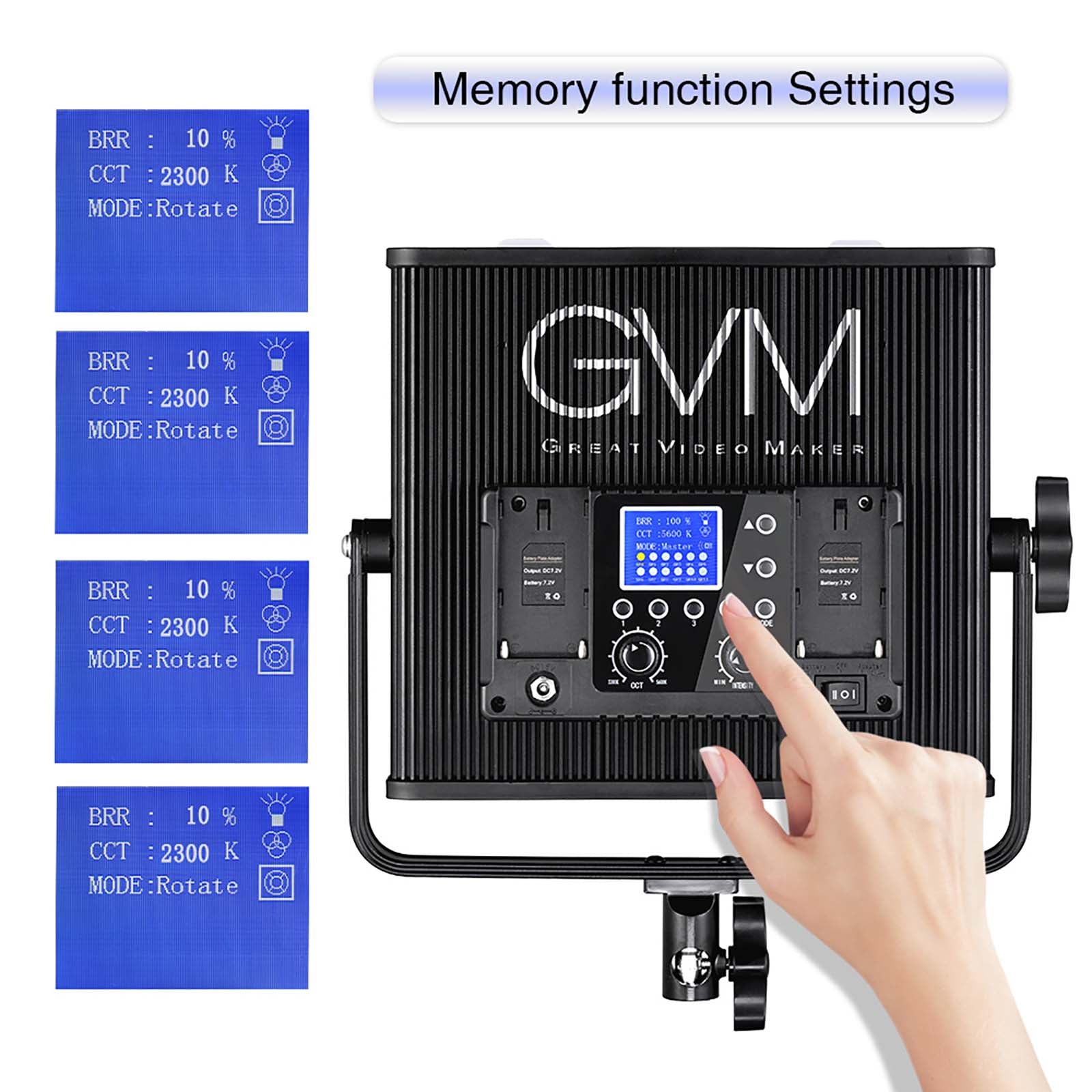 GVM-672S 40W High Beam High Brightness Bi-Color LED VIdeo Soft Light - GVMLED