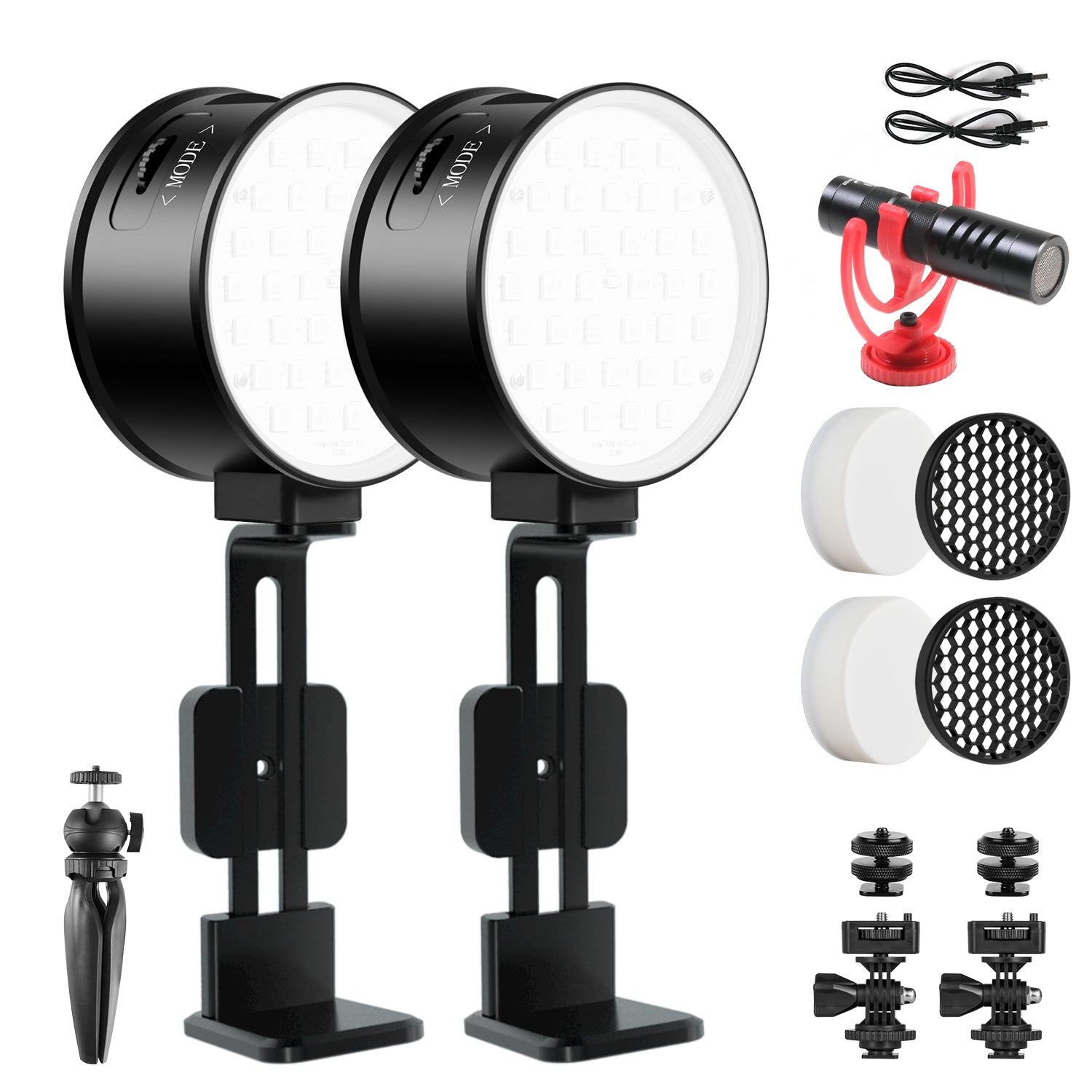 GVM 7SM Mini Double-Sided RGB & LED Video Light On-Camera Light - GVMLED