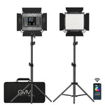GVM-800D 40W Bi-color and RGB Video Panel Light Kit - GVMLED