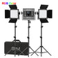 GVM-800D 40W Powerful Bi-color and RGB Video Panel Light Kit - GVMLED