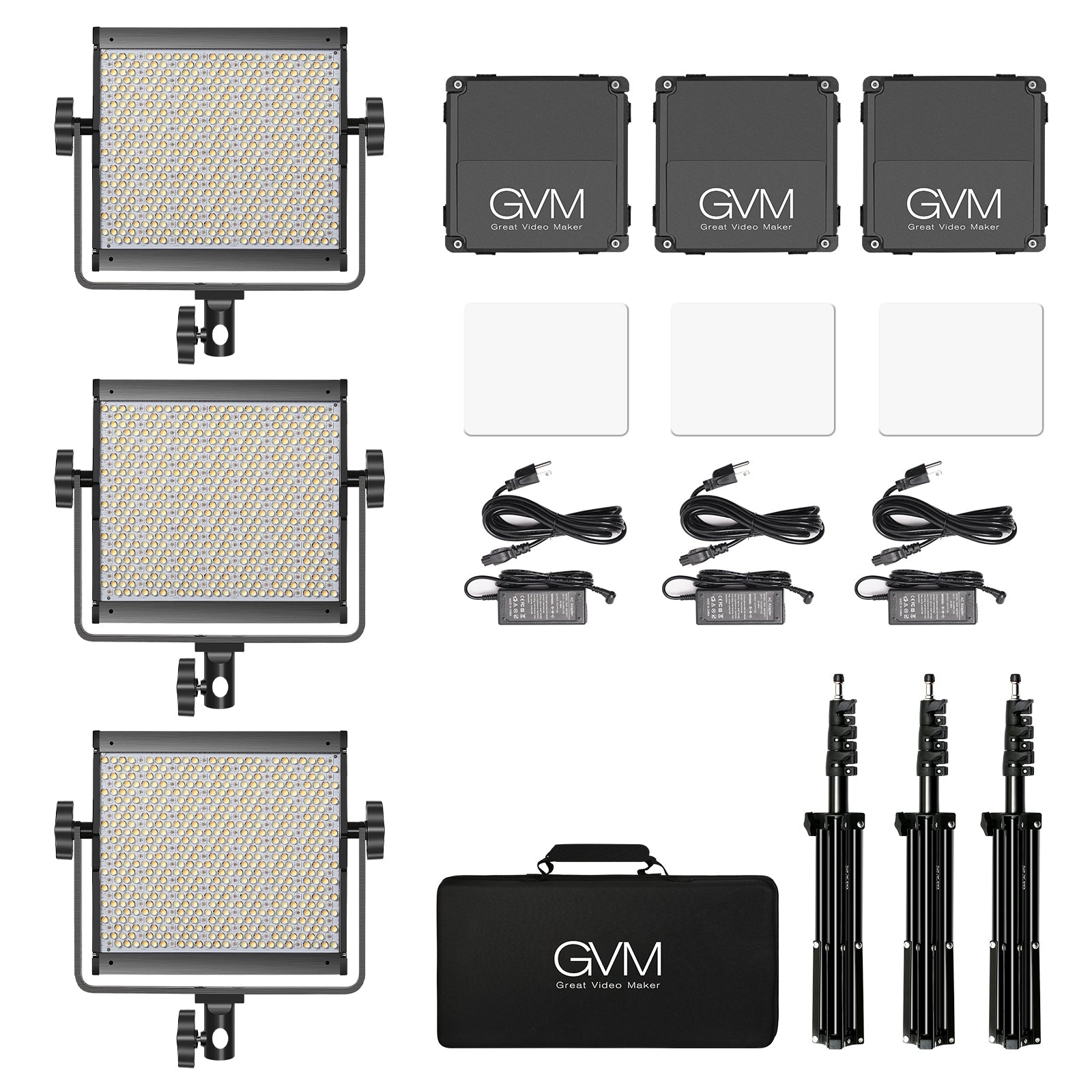 GVM 850D rgb led studio video light kit - GVMLED