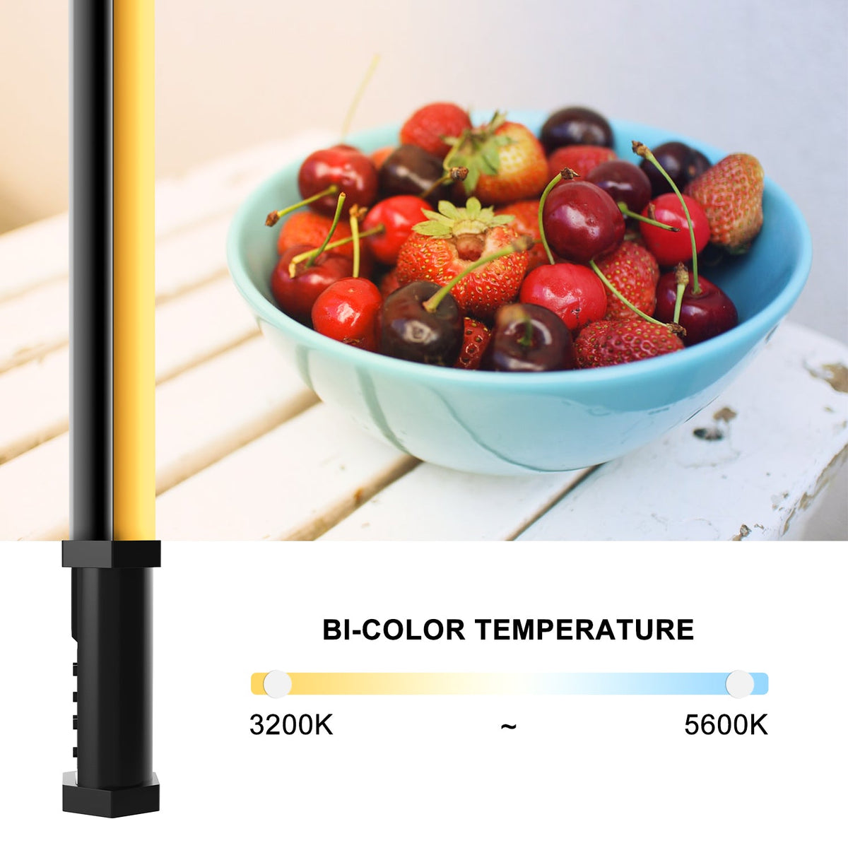 GVM-BD-100D RGB & Bi-Color Wand Light 2 Light Kit - GVMLED