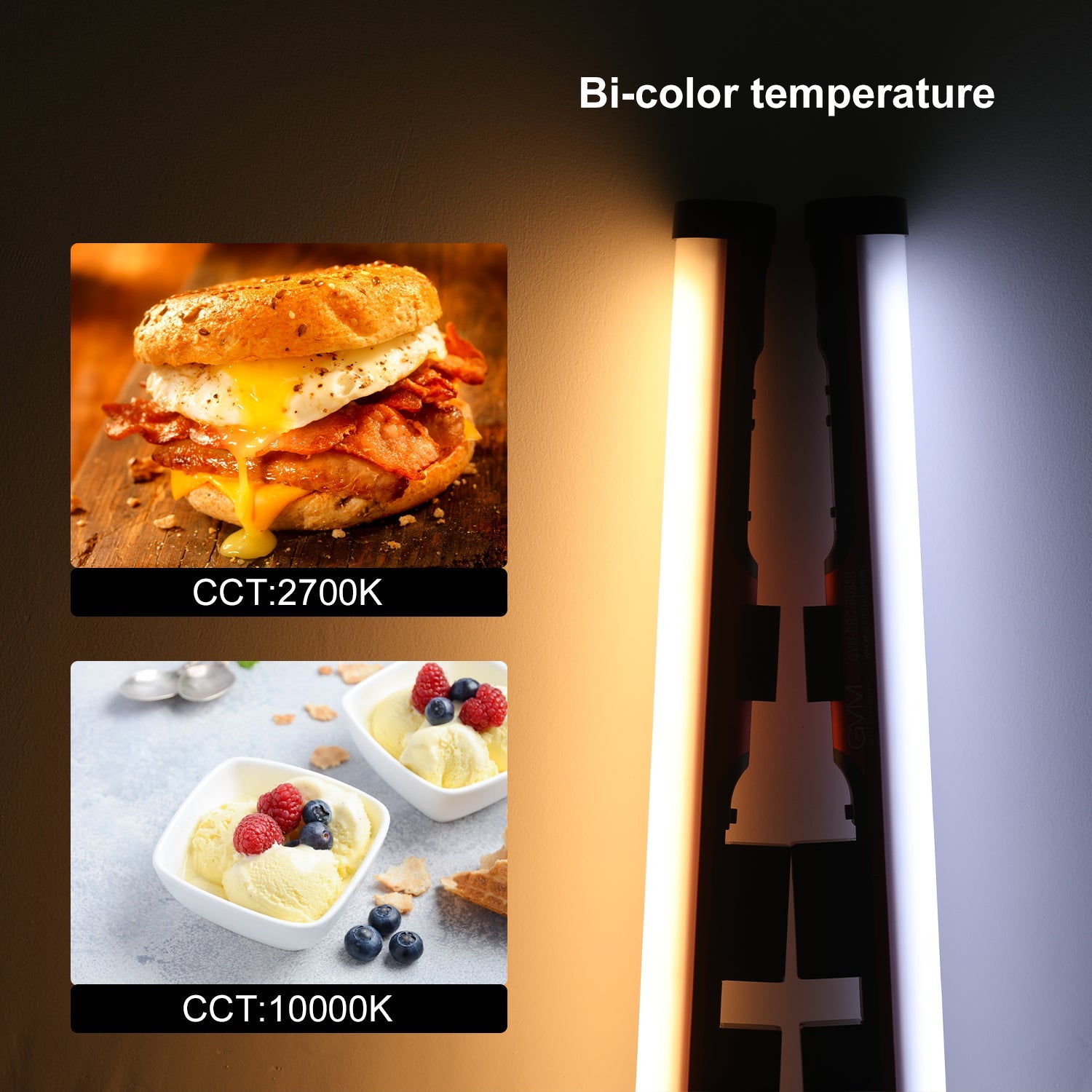 GVM BD25R RGB & Bi-color Colorful stick light - GVMLED