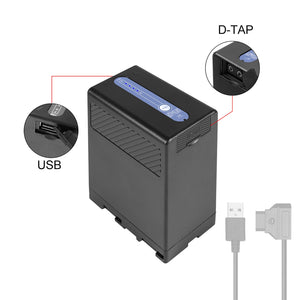 GVM BP-U65 5600mAh Battery with Charger for Sony PMW / PXW Series Cameras - GVMLED