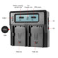 GVM BP-U65 5600mAh Battery with Charger for Sony PMW / PXW Series Cameras - GVMLED