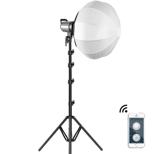 GVM-G100W 90W High Power LED Spotlight Bi-Color Studio Lighting Kit with Lantern Softbox - GVMLED