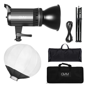 GVM-G100W 90W High Power LED Spotlight Bi-Color Studio Lighting Kit with Lantern Softbox - BOGO - GVMLED